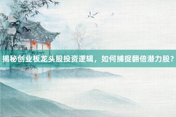 揭秘创业板龙头股投资逻辑,如何捕捉翻倍潜力股?