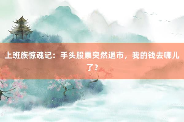 上班族惊魂记：手头股票突然退市，我的钱去哪儿了？