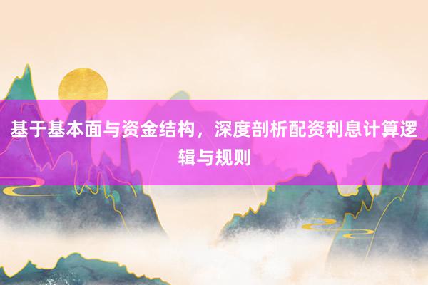 基于基本面与资金结构，深度剖析配资利息计算逻辑与规则
